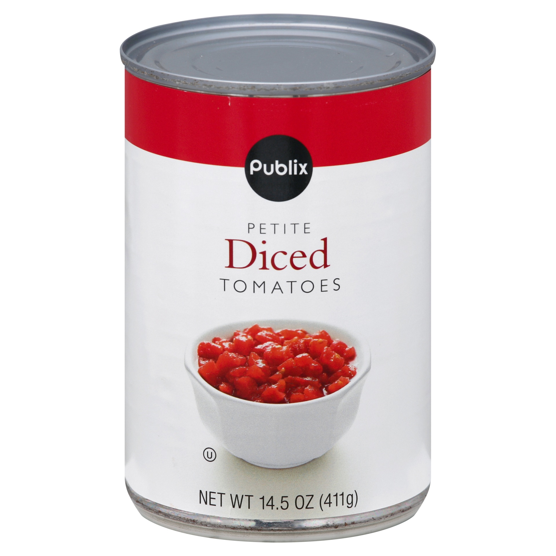 slide 1 of 1, Publix Petite Diced Tomatoes, 14.5 oz