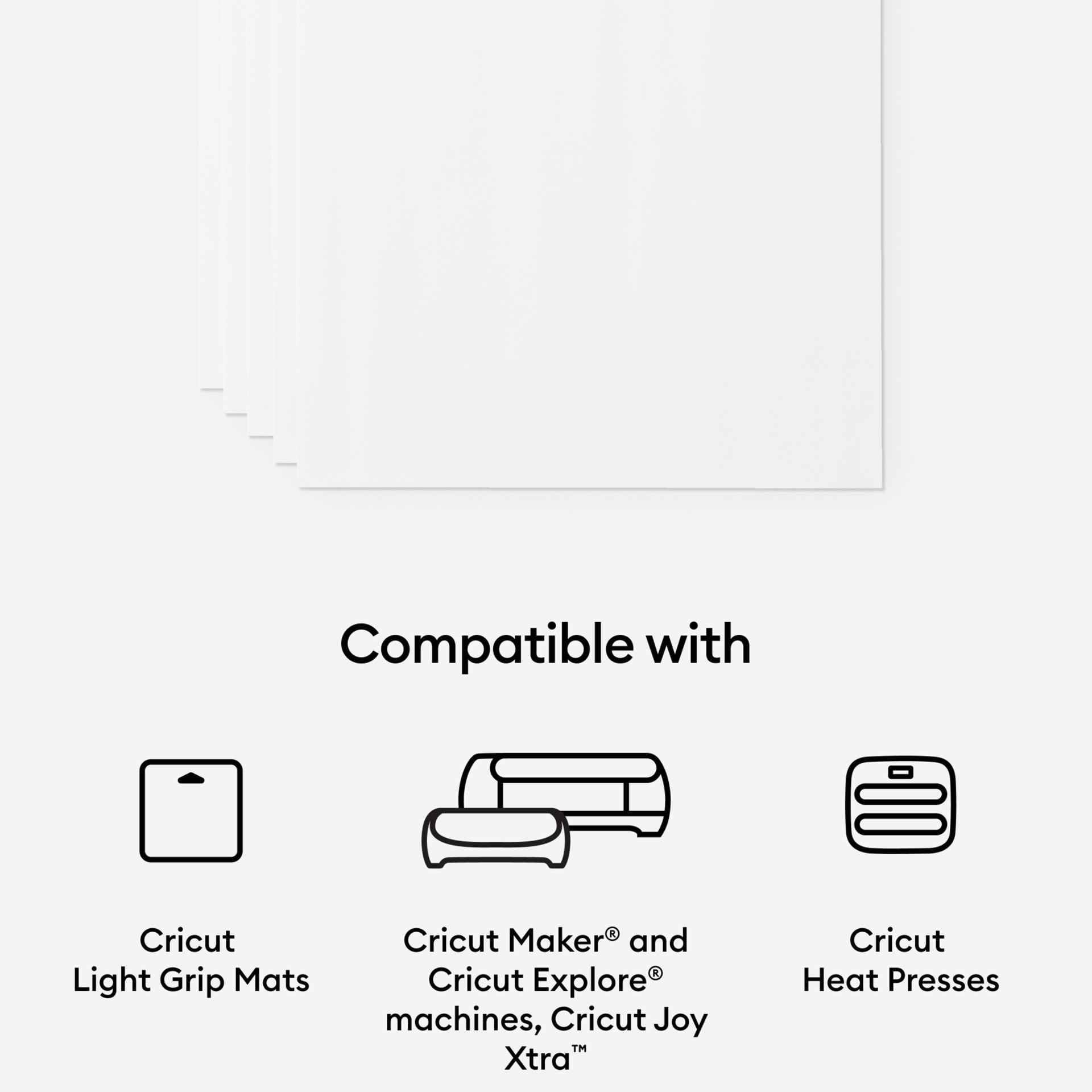 slide 2 of 6, Cricut Us Letter Printable Iron-On For Light Fabrics, 5ct., 5 ct