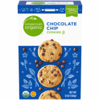 slide 1 of 1, Simple Truth Organic Chocolate Chip Cookies, 12 oz