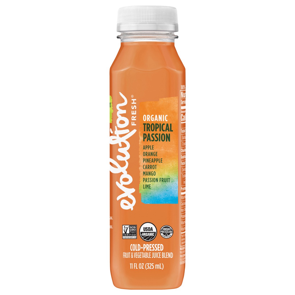 slide 1 of 3, Evolution Fresh Organic Tropical Passion Cold-Pressed Vegetable & Fruit Juice Blend 11 oz., 11 fl oz