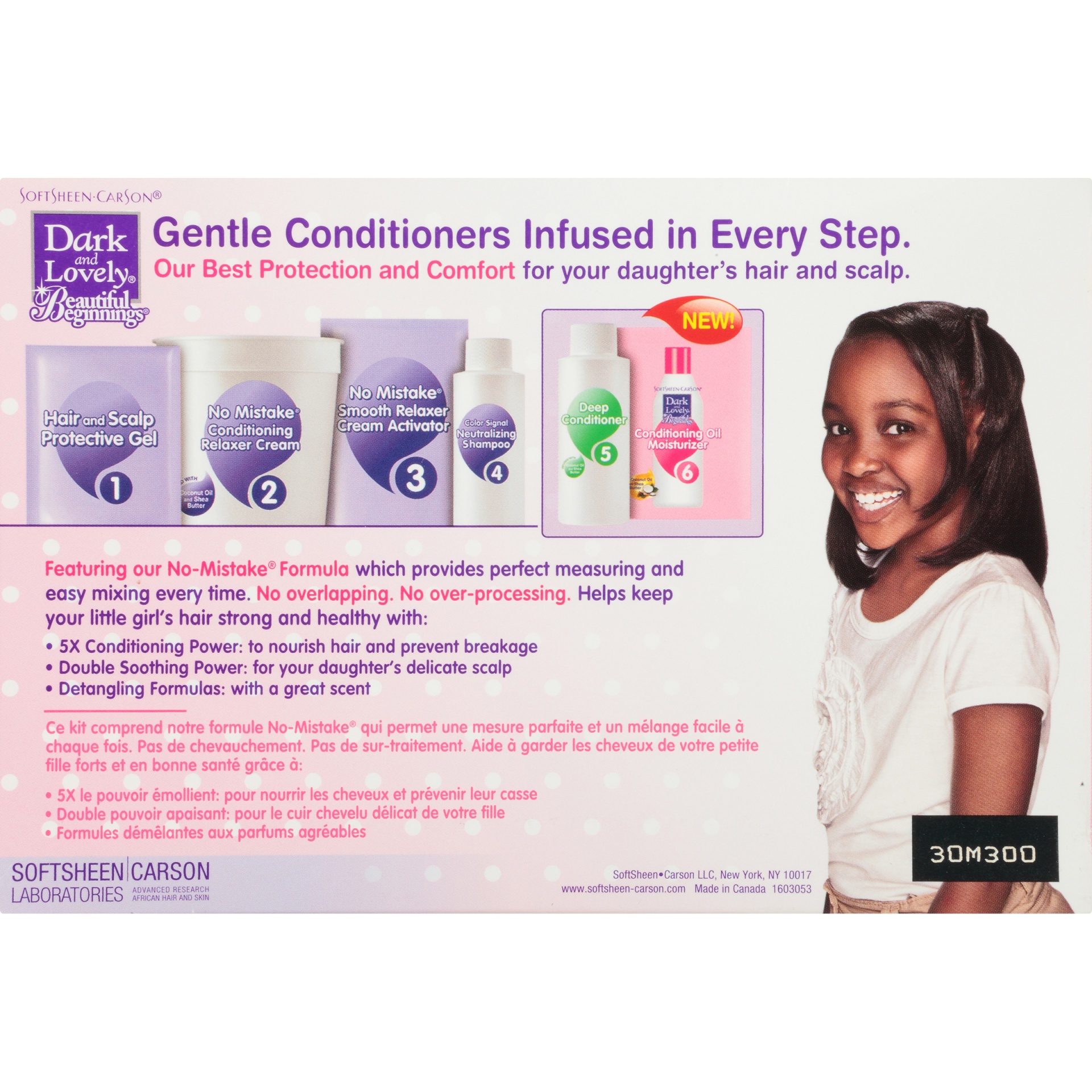 slide 6 of 7, Dark and Lovely Beautiful Beginnings No-Mistake Smooth Relaxer Kit Box, 1 ct