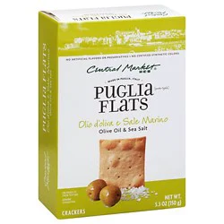 Central Market Puglia Flats Crackers - Olive Oil & Sea Salt