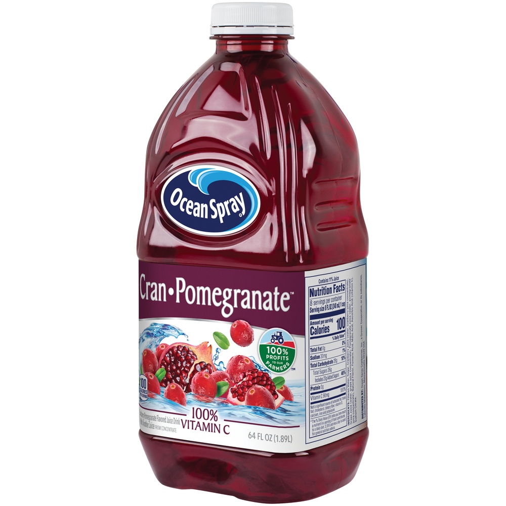 slide 3 of 8, Ocean Spray Cran-Pomegranate Juice, 