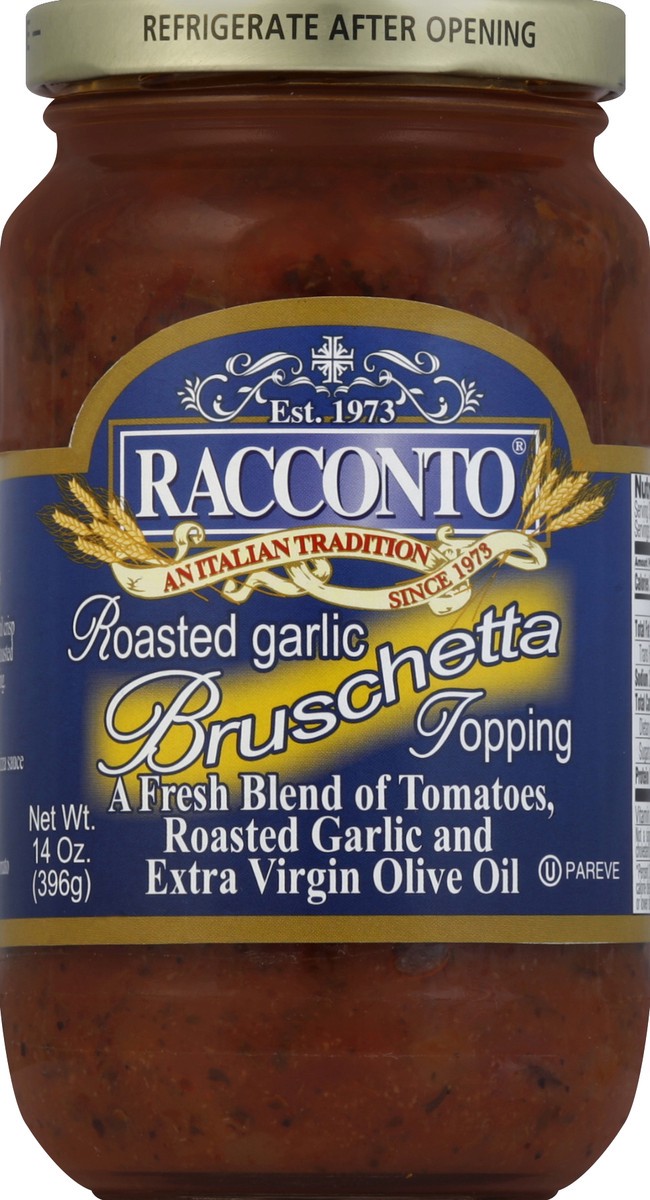 slide 2 of 2, Racconto Roasted Garlic Bruschetta, 16 oz