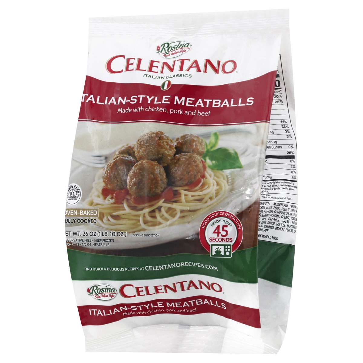 slide 3 of 12, Celentano Italian-Style Meatballs 26 oz, 26 oz