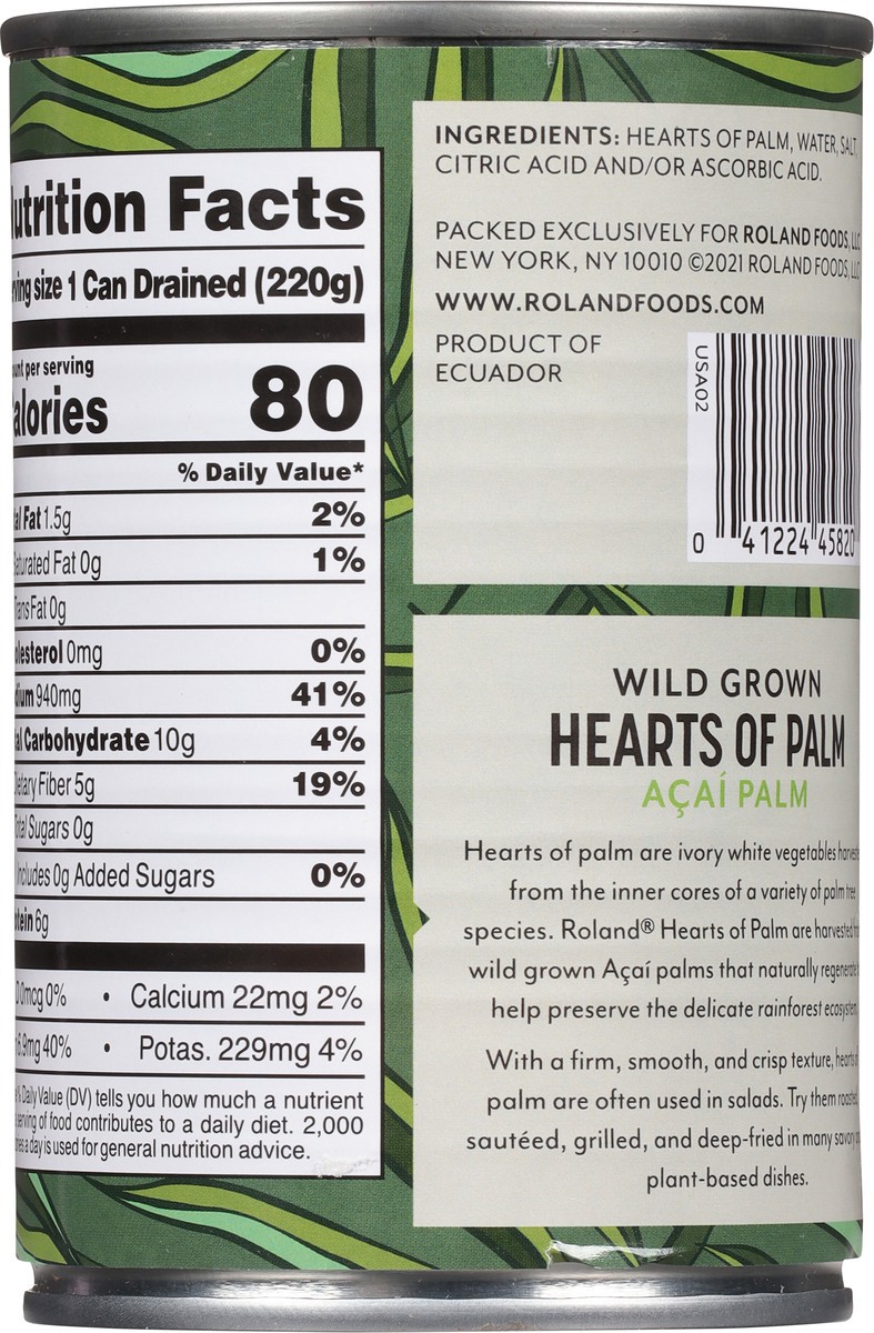 slide 4 of 9, Roland Wild Grown Hearts of Palm 14 oz, 14 oz