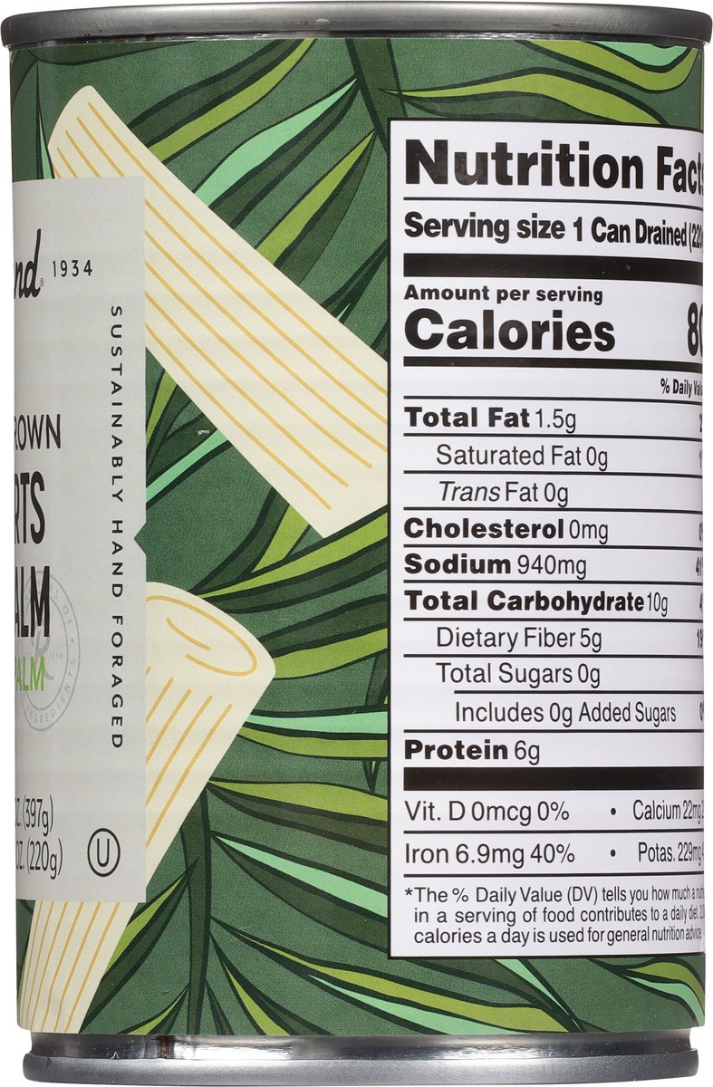 slide 7 of 9, Roland Wild Grown Hearts of Palm 14 oz, 14 oz