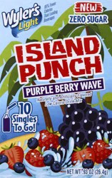 Wyler's Light Drink Sticks Purple Berry Wave 10ct