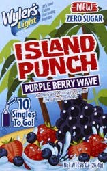 Wyler's Light Drink Sticks Purple Berry Wave 10ct