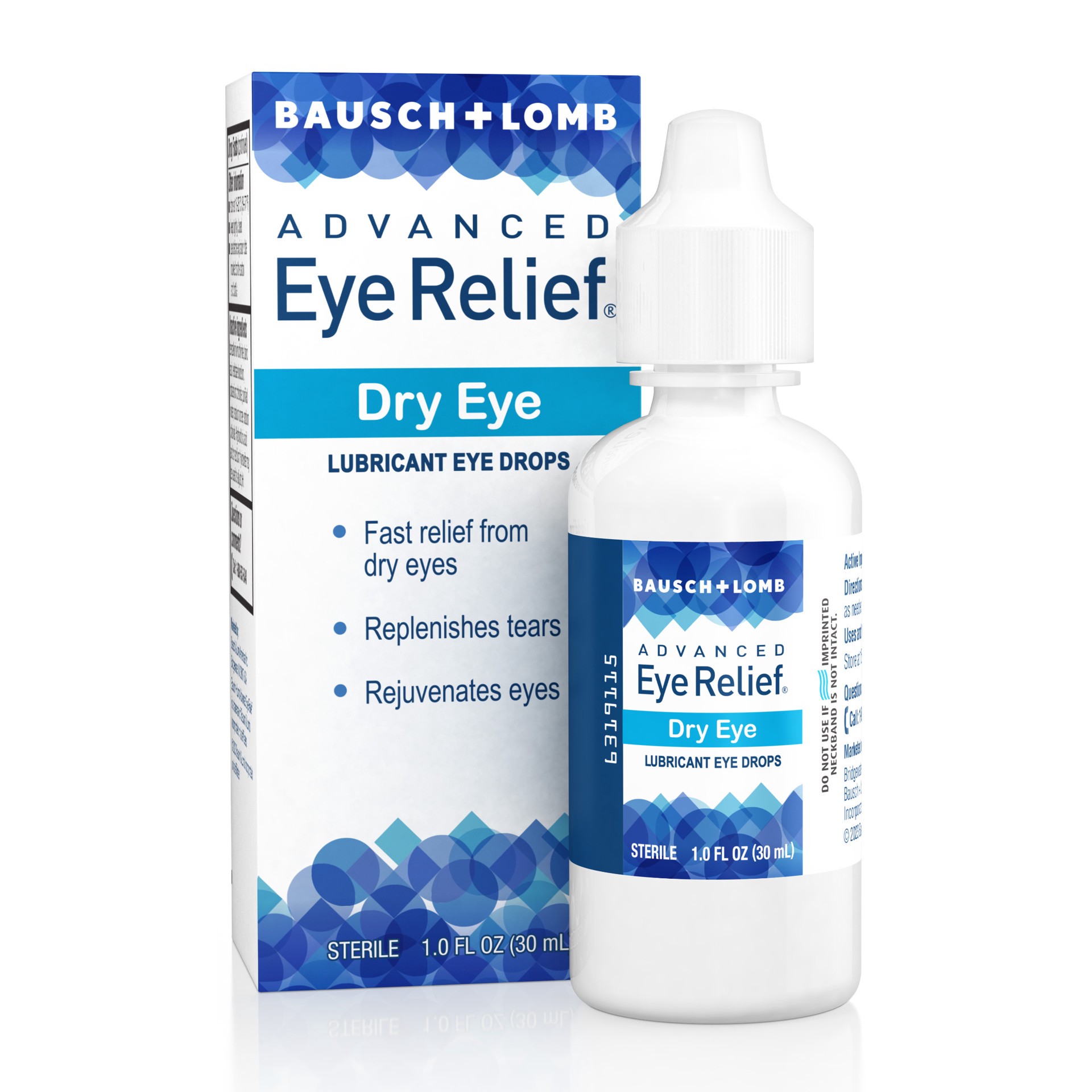 slide 1 of 2, Advanced Eye Relief Lubricant Drops from Bausch & Lomb, for Dry Eyes & Redness Relief, 1.0 Fl Oz (30 mL), 1 fl oz