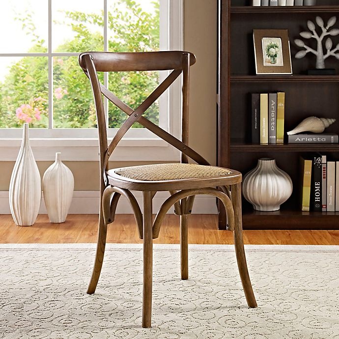 slide 4 of 4, Modway Gear Dining Side Chair - Walnut, 1 ct