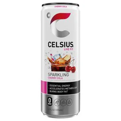 CELSIUS Sparkling Cherry Cola Functional Energy Drink - 12 fl oz Single Can