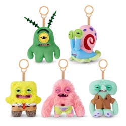 Zuru Fuggler SpongeBob SquarePants Plush Keyring - Assorted, 5 in