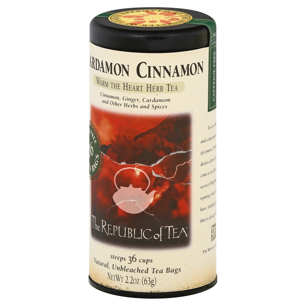 slide 10 of 11, The Republic of Tea Cardamon Cinnamon Herbal Tea - 36 ct, 36 ct