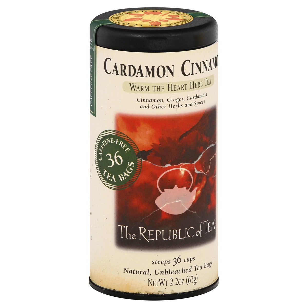 slide 4 of 11, The Republic of Tea Cardamon Cinnamon Herbal Tea - 36 ct, 36 ct