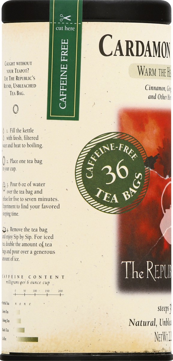 slide 5 of 11, The Republic of Tea Cardamon Cinnamon Herbal Tea - 36 ct, 36 ct