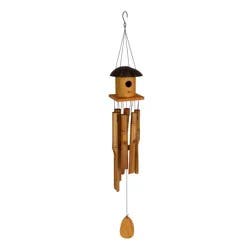 Bambeco 34In Birdhouse Bamboo Chime