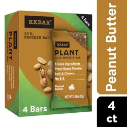 RXBAR Protein Bars, Peanut Butter, 7.32 oz, 4 Count