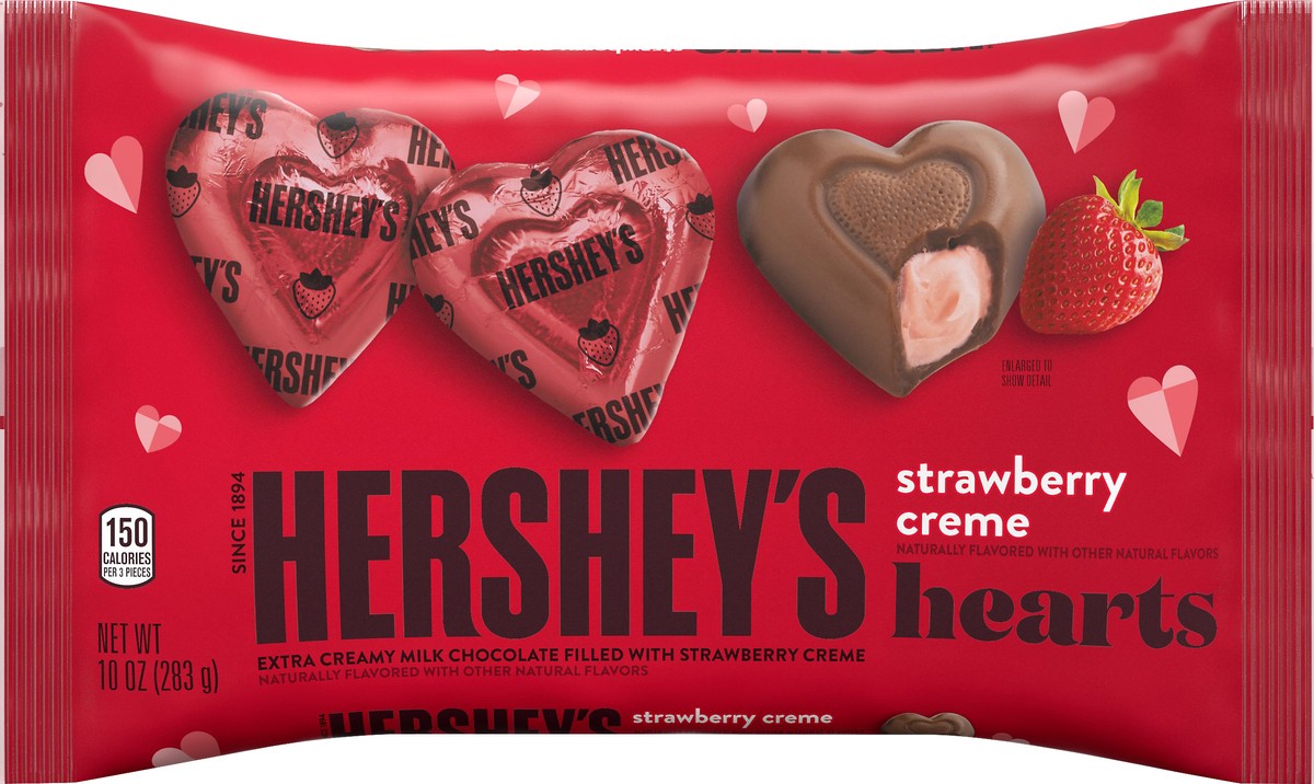 slide 2 of 6, Hershey's Hearts Strawberry Creme Hearts 10 oz, 10 oz