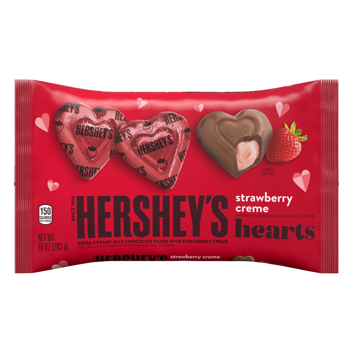 slide 6 of 6, Hershey's Hearts Strawberry Creme Hearts 10 oz, 10 oz