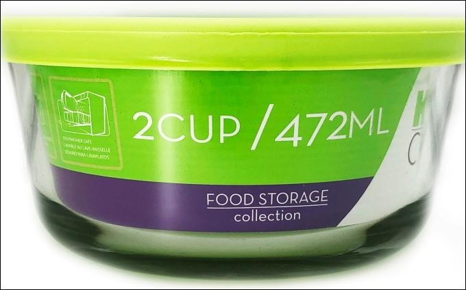 slide 1 of 1, Kitchen Classic Ktch/Cl Gls Rnd Cont 2Cp Blue Lid, 1 ct