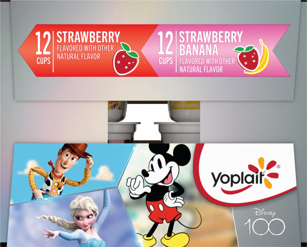 slide 3 of 13, Yoplait Strawberry & Strawberry Banana Low Fat Yogurt Pack, 24 Cups, 24 ct