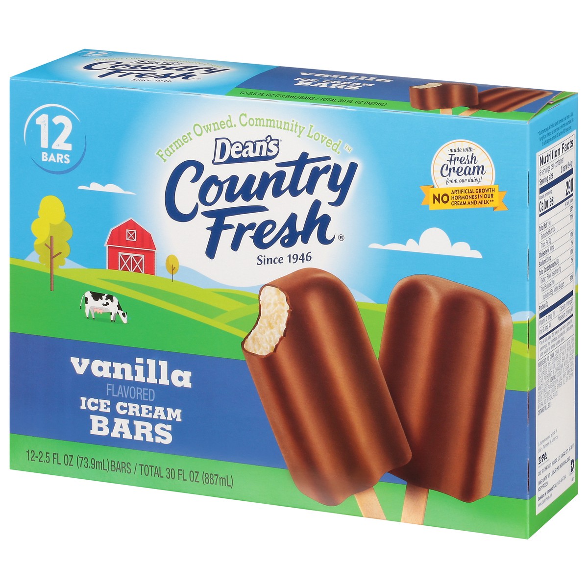 slide 10 of 17, Country Fresh Vanilla Ice Cream Bars, 30 fl oz
