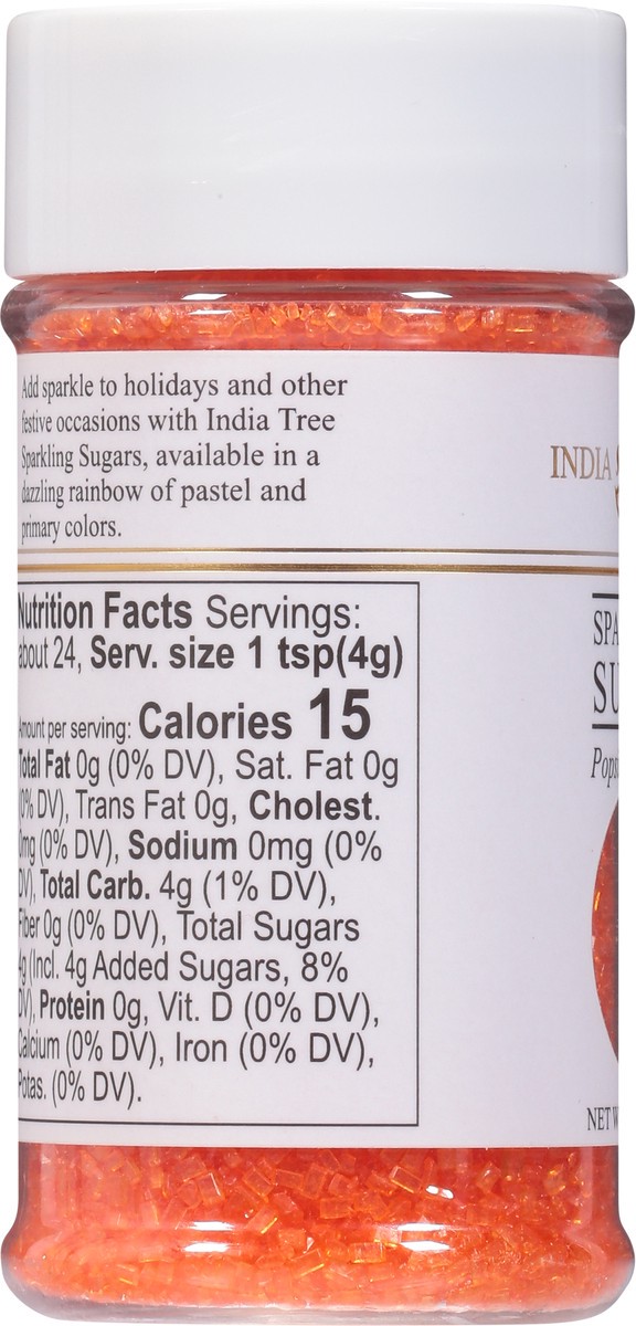 slide 7 of 9, India Tree Popsicle Orange Sparkling Sugar 3.5 oz, 3.5 oz