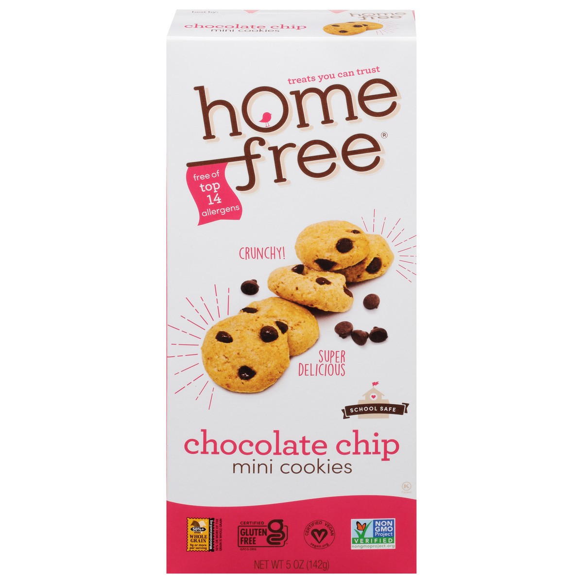 slide 2 of 14, Homefree Chocolate Chip Cookies Mini 5 oz, 5 oz