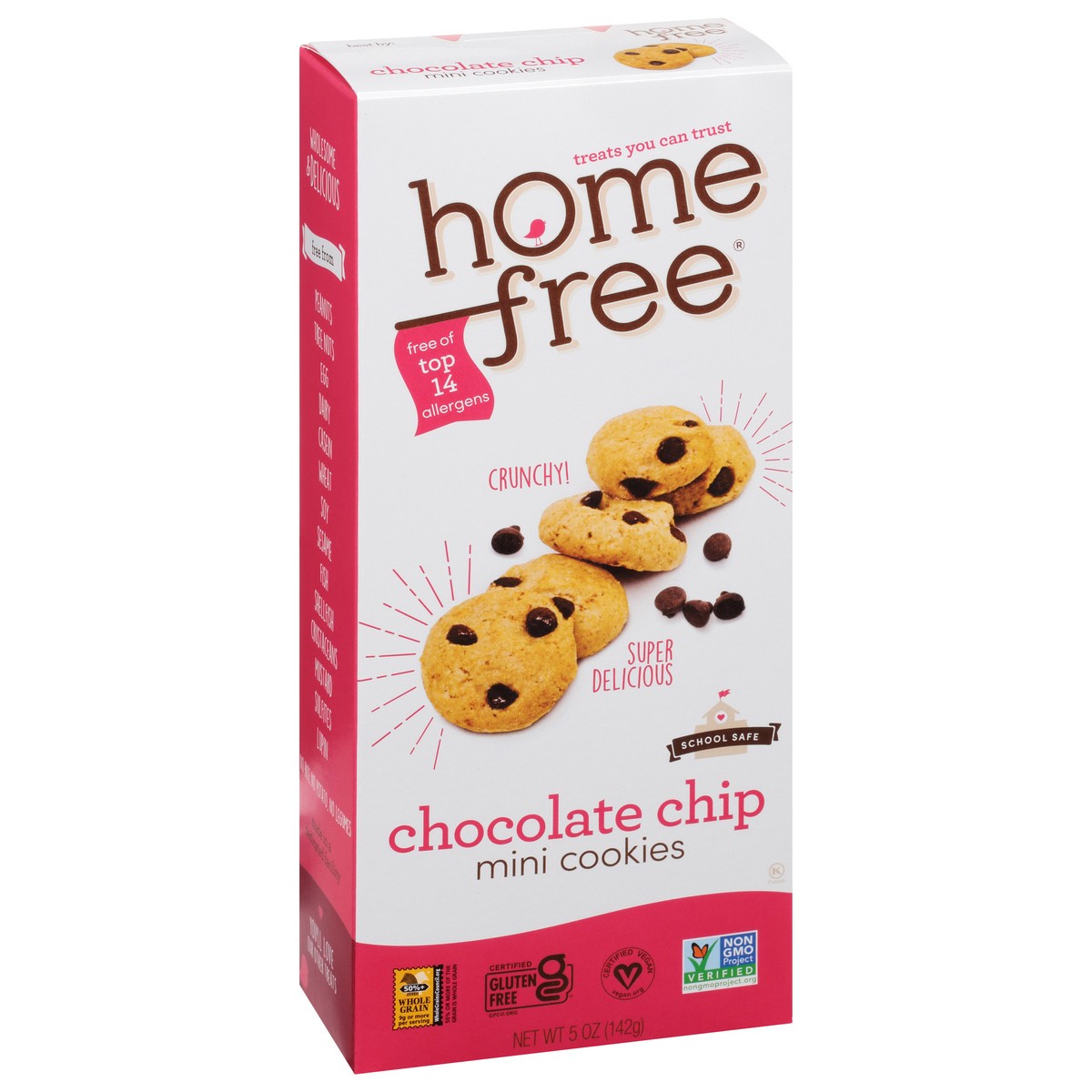 slide 6 of 14, Homefree Chocolate Chip Cookies Mini 5 oz, 5 oz