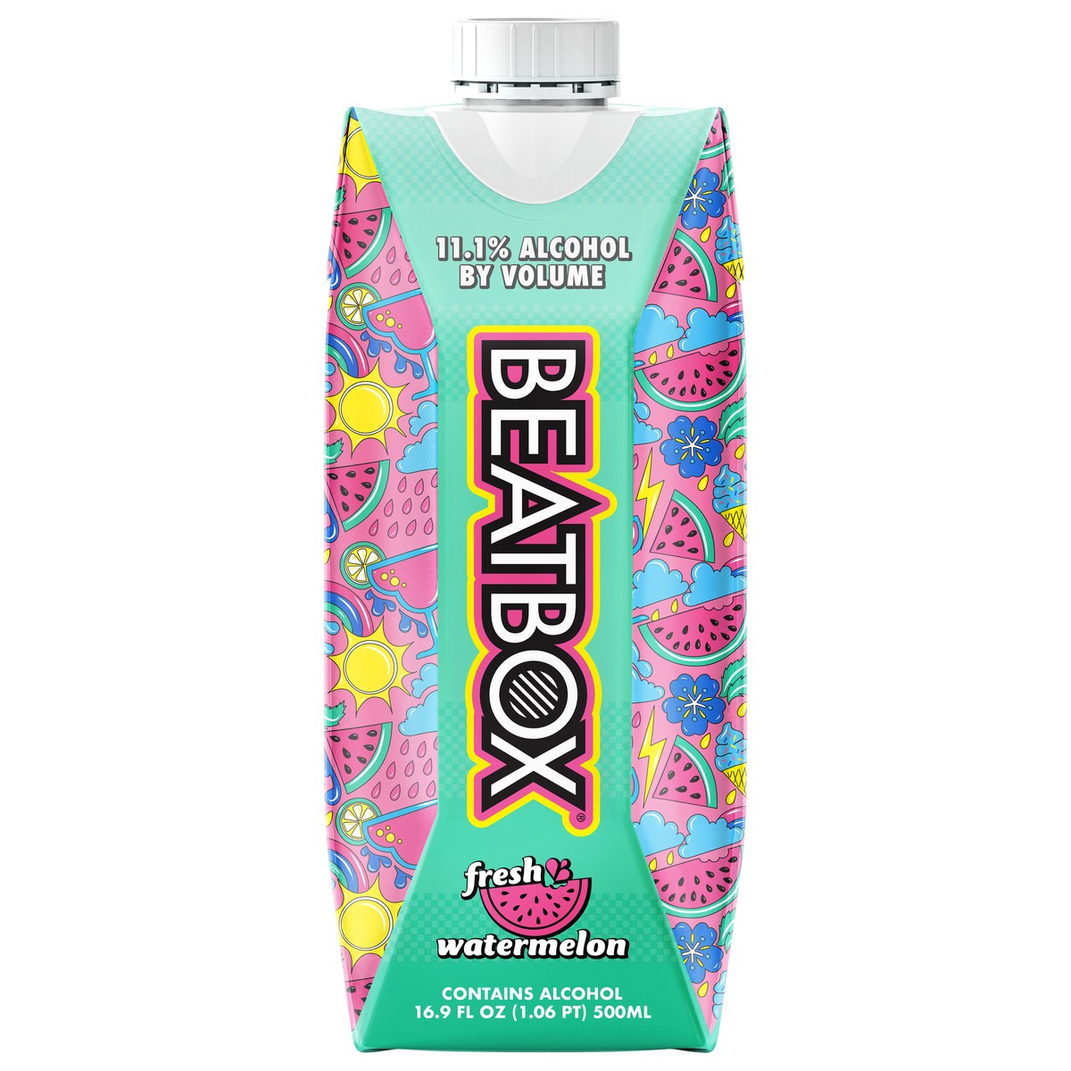 slide 1 of 7, BeatBox Fresh Watermelon Party Punch, 16.9 fl oz