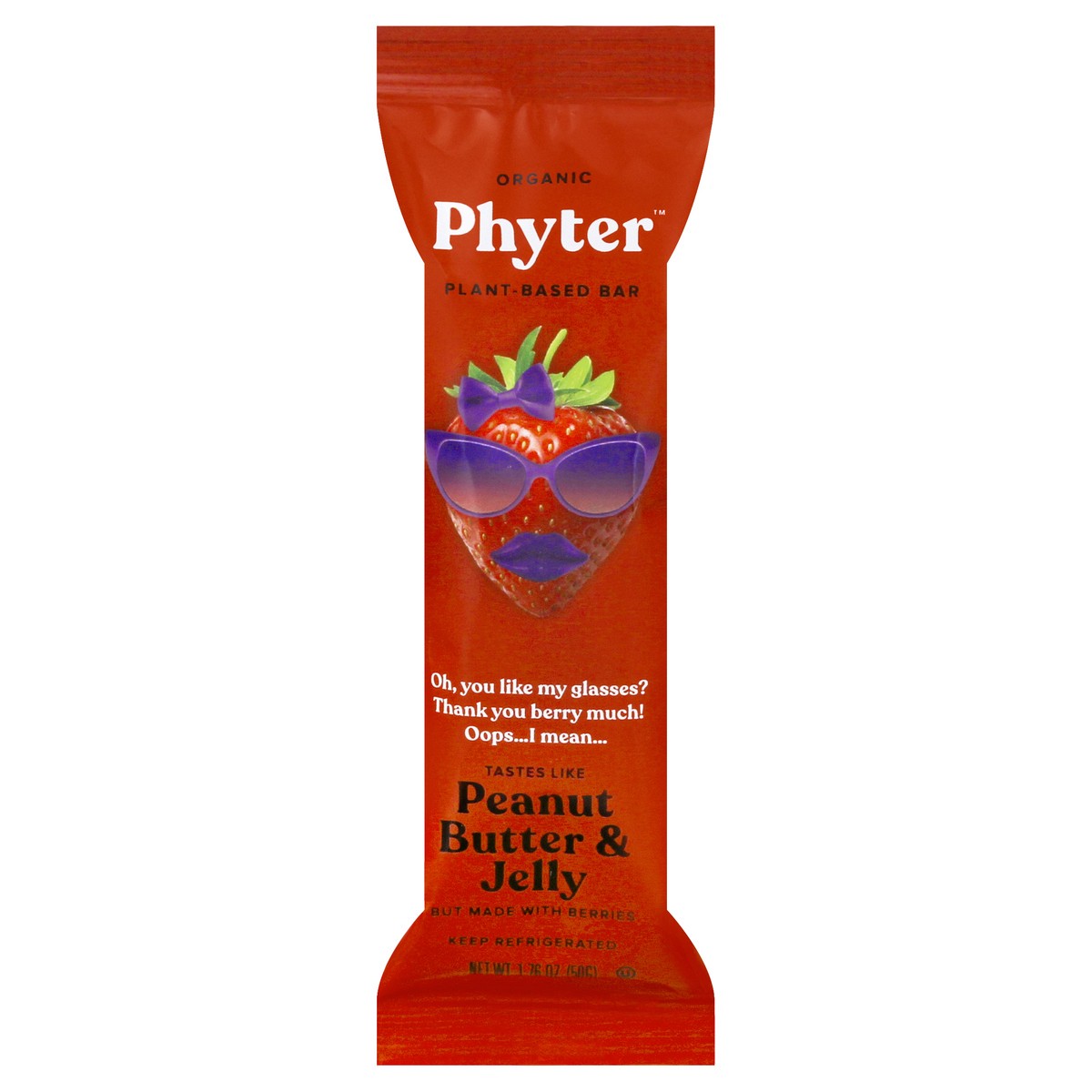 slide 11 of 12, Phyter Organic Peanut Butter & Jelly Plant-Based Bar 1.76 oz, 1.76 oz