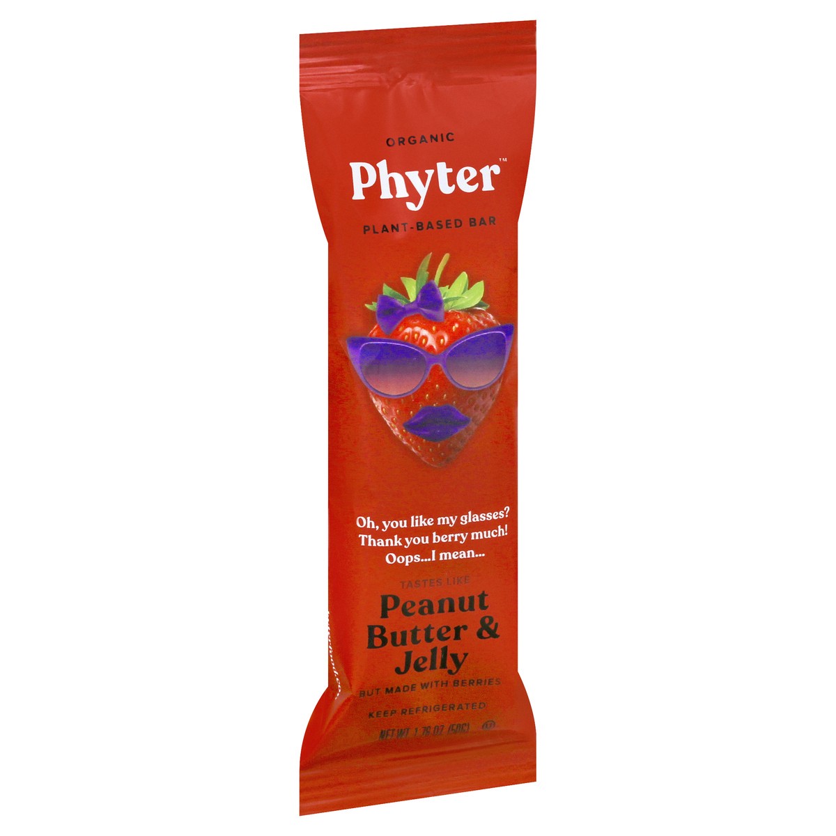 slide 10 of 12, Phyter Organic Peanut Butter & Jelly Plant-Based Bar 1.76 oz, 1.76 oz