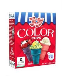 Joy Color Cups Ice Cream Cones, 18 ct
