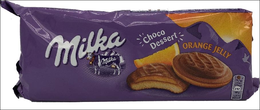 slide 1 of 1, Milka Orange Jelly Cookies, 5.2 oz