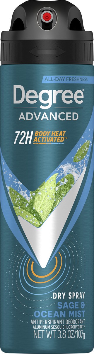 slide 3 of 7, Degree Men Antiperspirant Deodorant Dry Spray Sage & Ocean Mist 3.8 Oz, 3.8 oz
