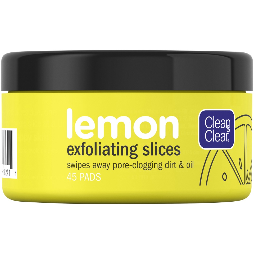 slide 2 of 5, Clean & Clear Lemon Exfoliating Slices, 45 ct