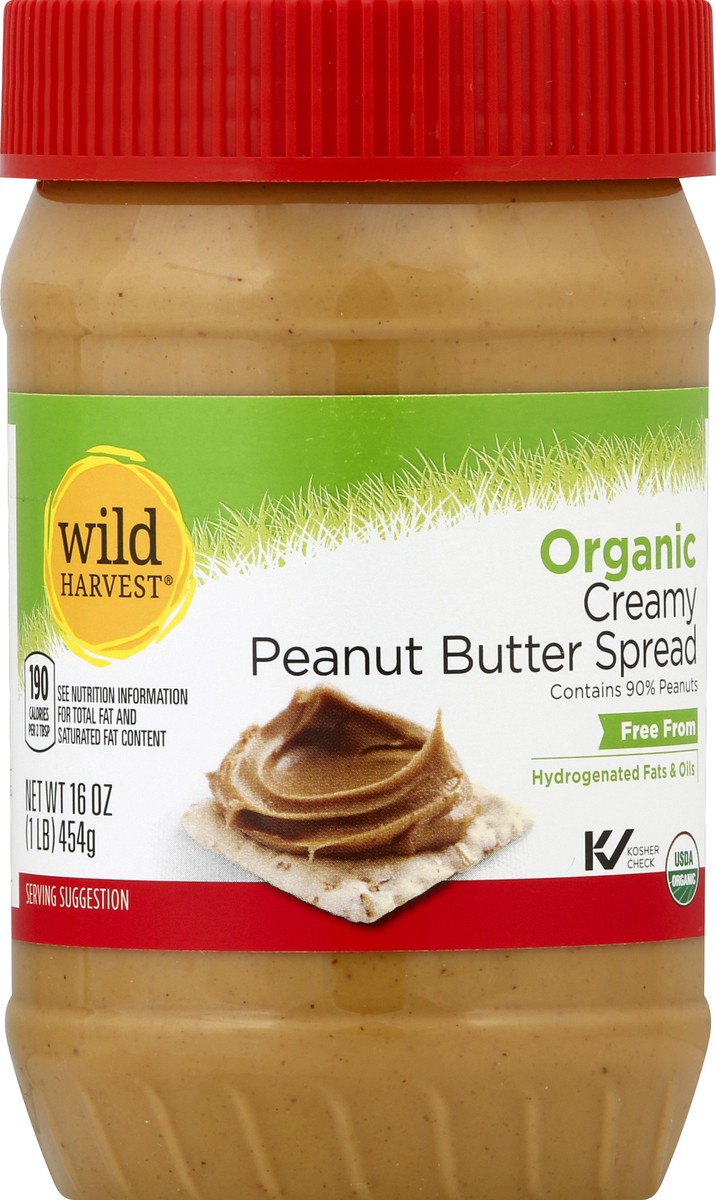 slide 8 of 9, Wild Harvest Organic Peanut Butter Creamy, 16 oz