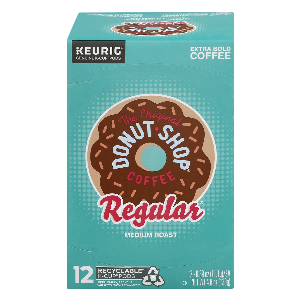 slide 1 of 1, The Original Donut Shop Regular Keurig Single-Serve K-Cup Pods, Medium Roast Coffee, 12 Count, 12 ct