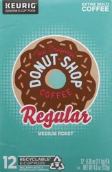 The Original Donut Shop Regular Keurig Single-Serve K-Cup Pods, Medium Roast Coffee, 12 Count