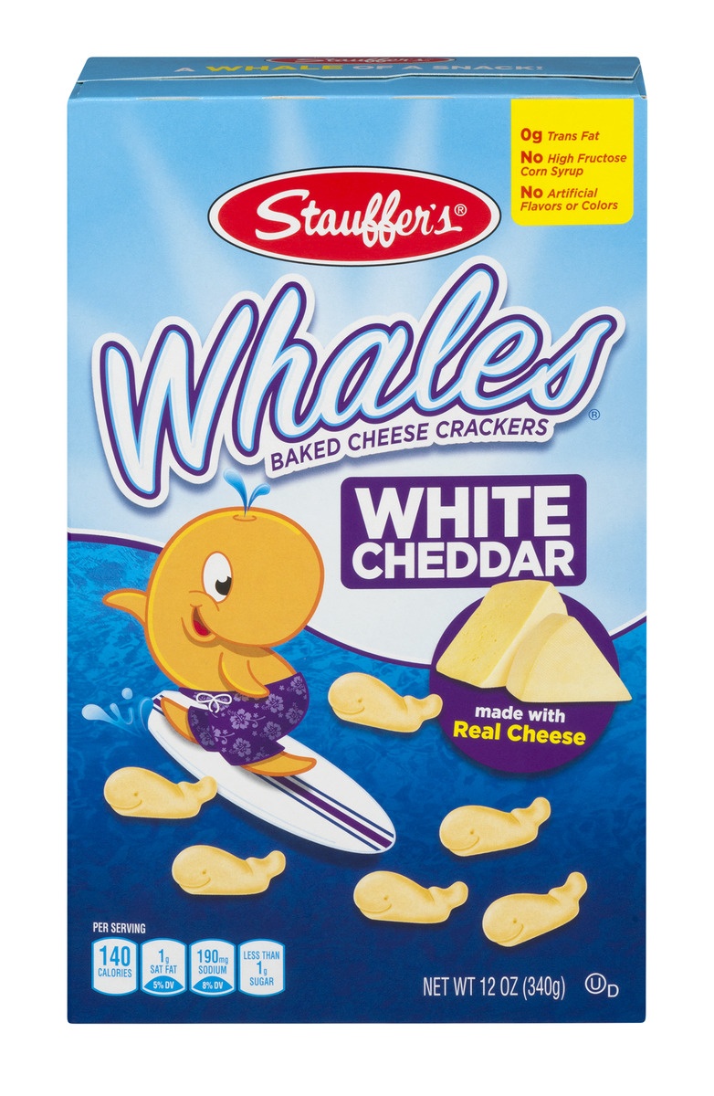 slide 1 of 1, Stauffer's White Cheddar Whales, 12 oz