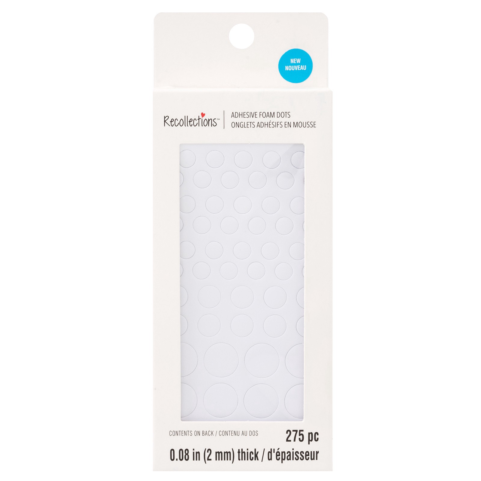 slide 2 of 4, 2mm Adhesive Foam Dots By Recollections, 2mm