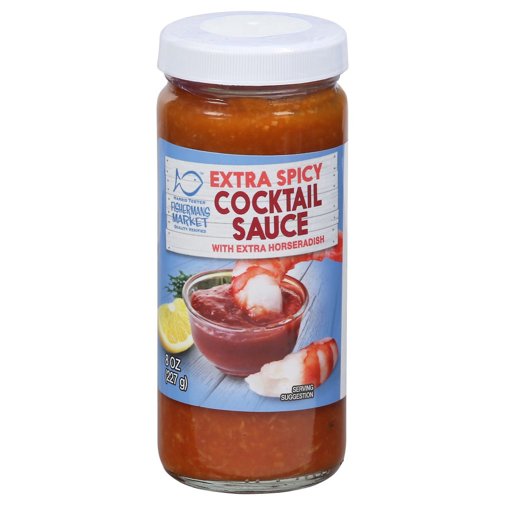 slide 2 of 3, Harris Teeter Fishermans Market Extra Spicy Cocktail Sauce, 8 oz
