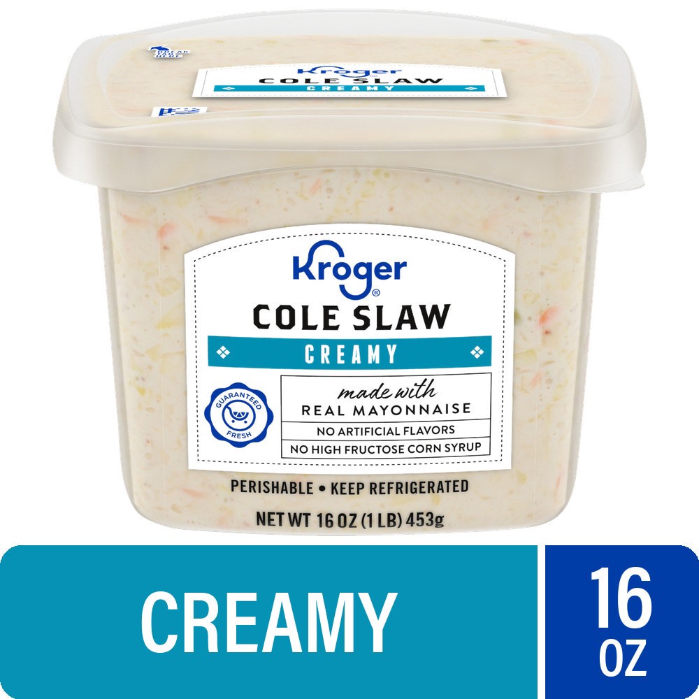 slide 1 of 2, Kroger Creamy Cole Slaw, 16 oz