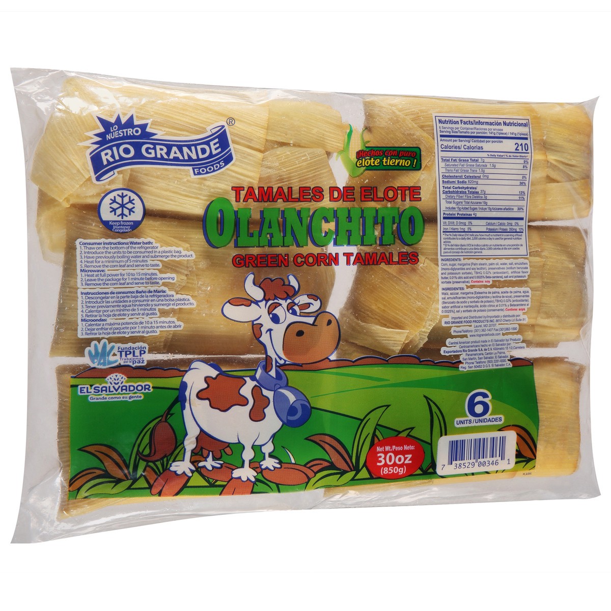 slide 2 of 9, Rio Grande Foods Green Corn Tamales 6 ea, 