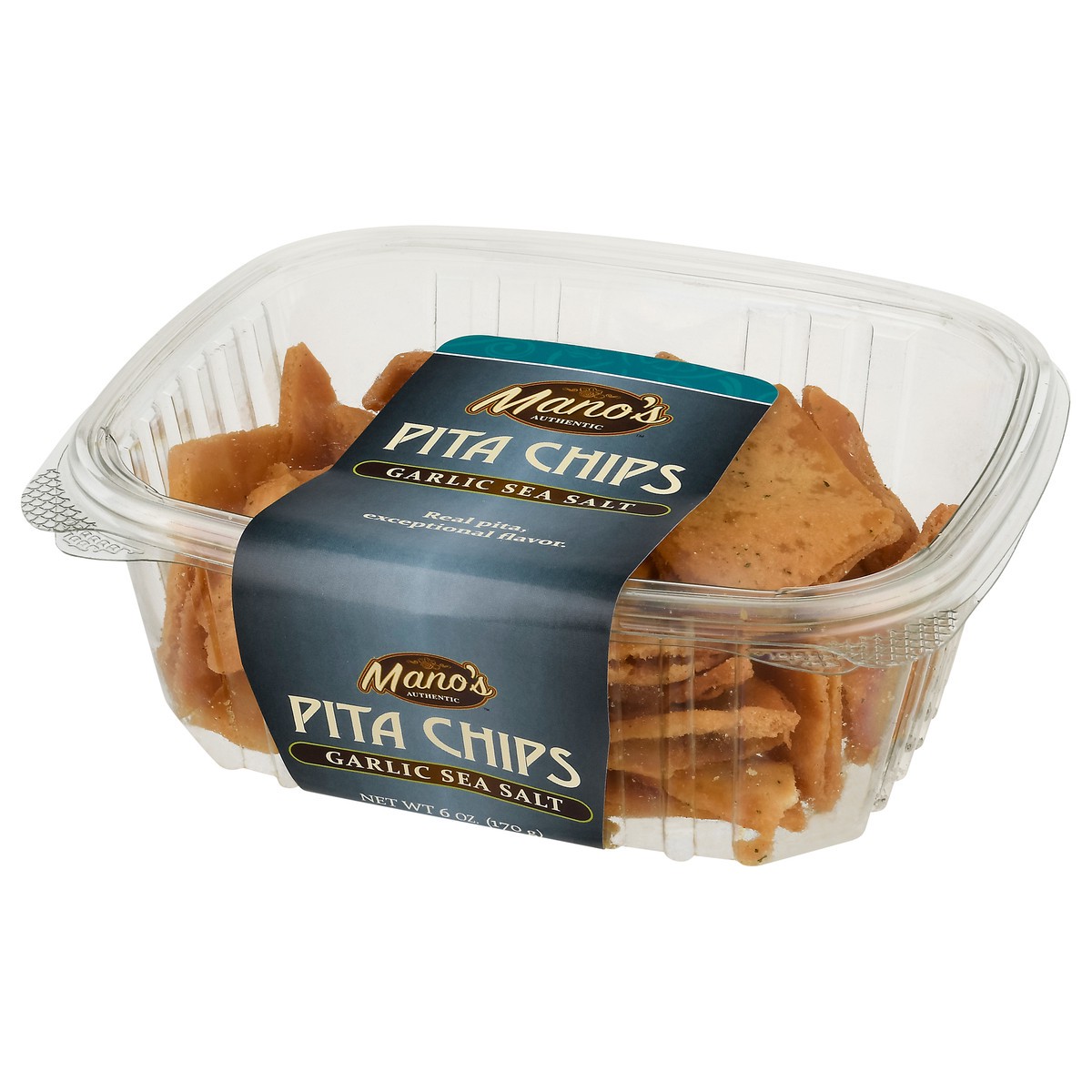 slide 2 of 14, Manos Authentic Pita Chips Garlic - 6 oz, 6 oz