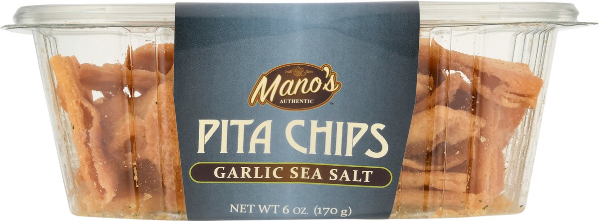 slide 9 of 14, Manos Authentic Pita Chips Garlic - 6 oz, 6 oz