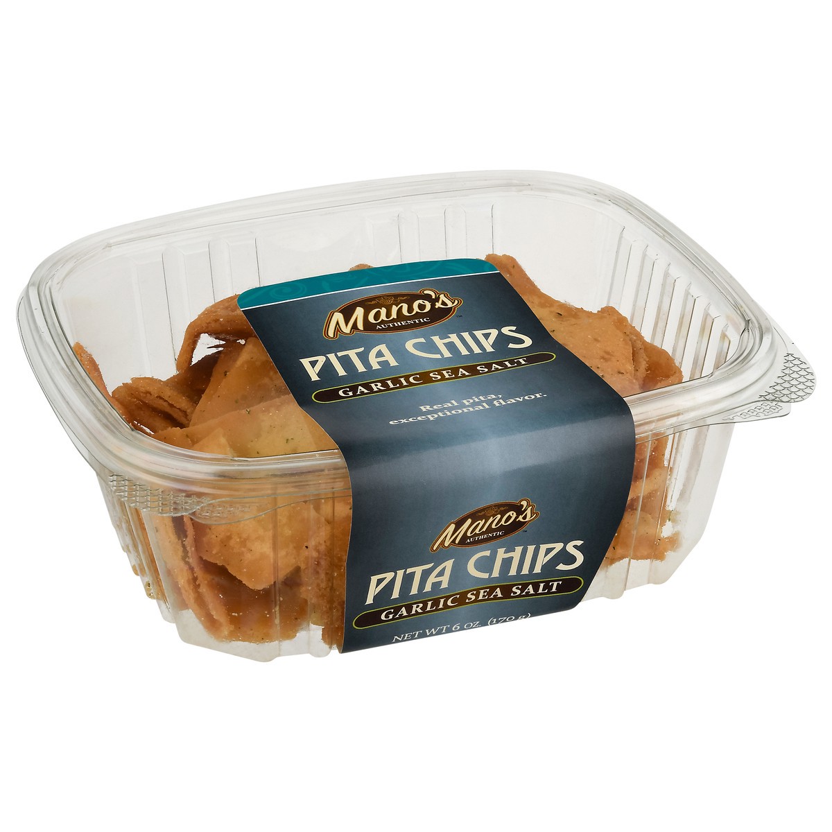 slide 12 of 14, Manos Authentic Pita Chips Garlic - 6 oz, 6 oz