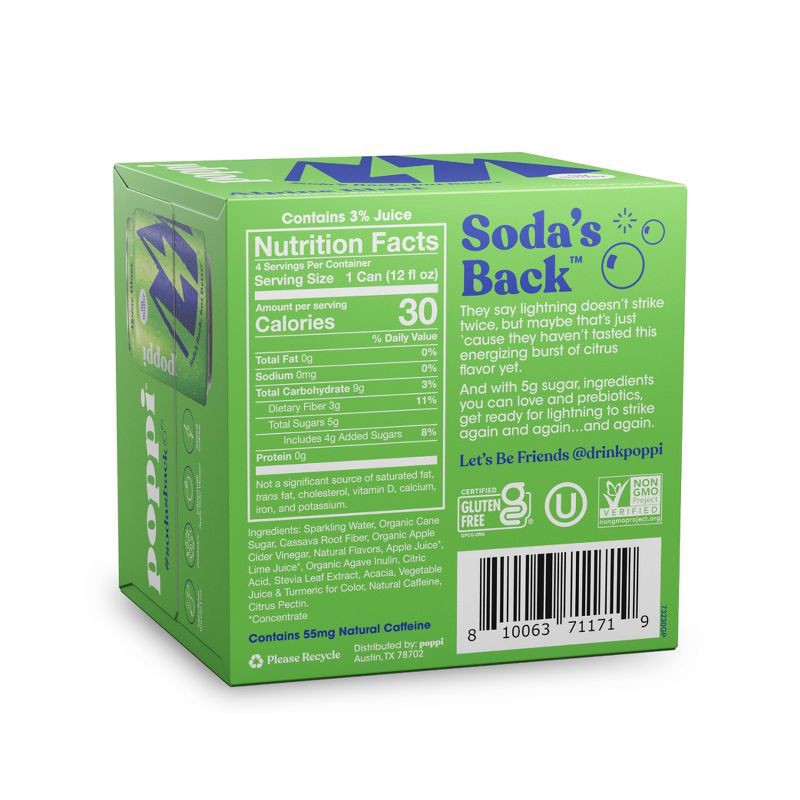 slide 4 of 5, Poppi Alpine Blast 4pk, 4 ct; 12 oz