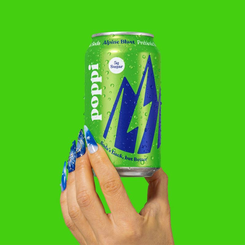 slide 5 of 5, Poppi Alpine Blast 4pk, 4 ct; 12 oz